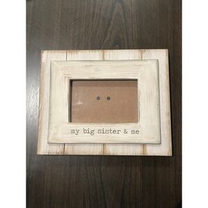 My Big Sister & Me Picture Frame Shabby Chic Style Tabletop Decor